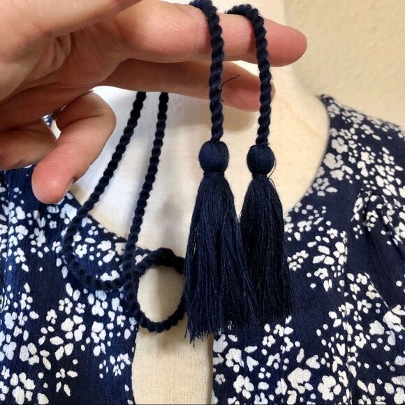 Caslon Split Neck Print Blouse Sz MP & Medium - Picture 6 of 13